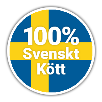 Vi serverar 100% svenskt kött